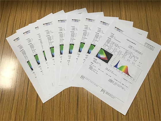 燈具檢測報告結果