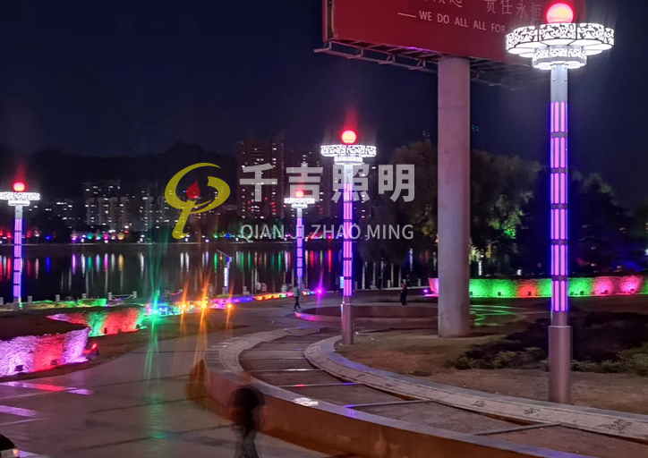 湖北省襄陽市廣場大型景觀燈工程案例
